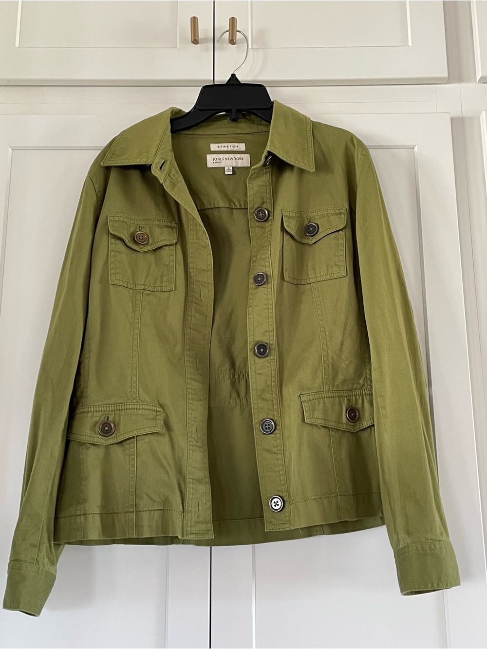 Jones New York Sport Olive Green Utility Safari Jacket S
